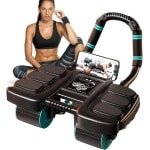 Ab Roller Wiel - Buikwiel Fitnessroller - Core Krachttraining - Automatische Rebound - 42x36x24cm - Zwart