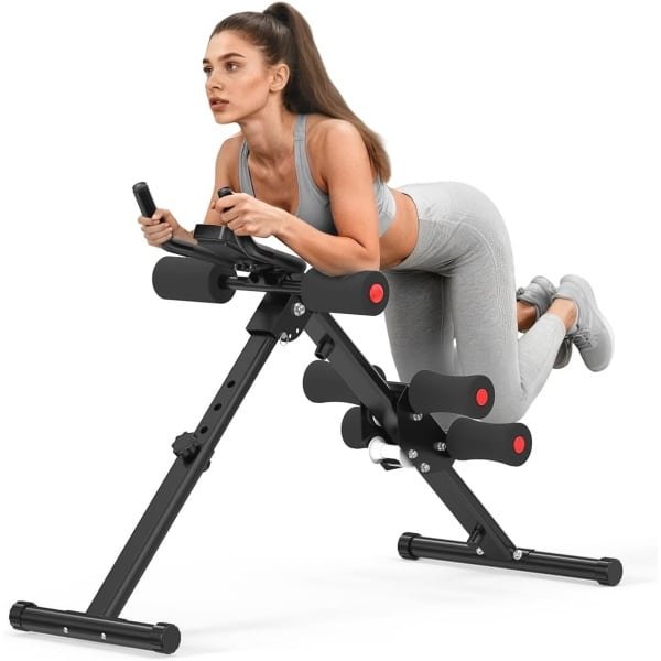 Abdominale Trainer Inklapbaar - Cruncher voor Krachttraining Thuis - Maximaal 180 kg