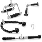 Accessoireset voor Kabelmachine: Handgrepen, Touw en Stangen voor Krachttraining