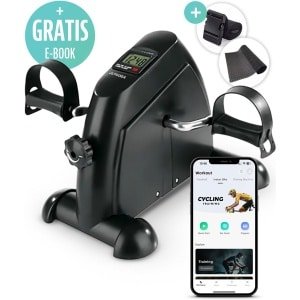 Activora Stoelfiets - Inclusief app - Hometrainer inclusief antislipmat en riem - Bureaufiets - Fietstrainer - Deskbike