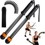 Adjustable Ropeless Battle Ropes - Portable Weighted Ropes - Full Body Training Equipment for Fat Burning - Cardio Strength Training in Gym