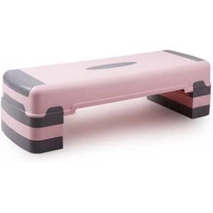 Aerobic Step - Fitness Pedal - Cardio Training - Verstelbare Hoogte - 90x31.5x25cm - Roze