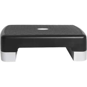 Aerobic Step Platform - Fitness Trainer - Cardio Workout - Antislip Oppervlak - 47cm Lengte - Donkergrijs