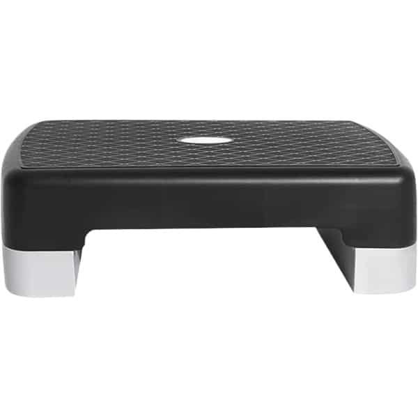 Aerobic Step Platform - Fitness Trainer - Cardio Workout - Antislip Oppervlak - 47cm Lengte - Donkergrijs
