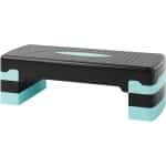 Aerobic Stepboard - Fitness Step Trainingsplatform - Cardio Training - In Hoogte Verstelbaar - 68 x 28 cm - Zwart-Blauw