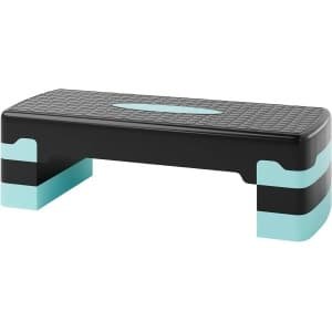 Aerobic Stepboard - Fitness Step Trainingsplatform - Cardio Training - In Hoogte Verstelbaar - 68 x 28 cm - Zwart-Blauw