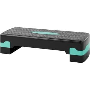 Aerobic Stepboard - Fitness Step Trainingsplatform - Cardio Training - In Hoogte Verstelbaar - 68 x 28 cm - Zwart-Groen