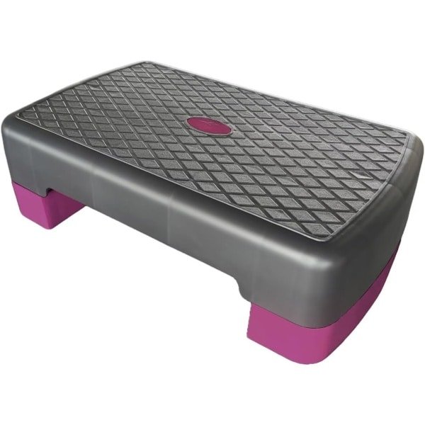 Aerobic Stepper - Stapbank Fitness - Cardio Training - In Hoogte Verstelbaar - 45 cm - Roze