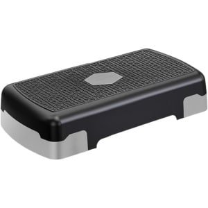 Aerobic Stepper - Trainingsstepper Platform - Cardio Training - Verstelbare Hoogte - 45 cm - Donkergrijs