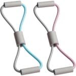 Allecta - Set van 2 Weerstand Banden voor Fitness en Krachttraining met Borst Expander - Geschikt voor Stretching, Yoga en Pilates