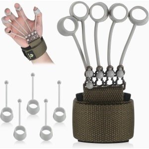 Allecto- Vingerversterkers Vingersporter - Weerstand Band - Krachttraining - Flexion Extension Training - Zwart, geschikt voor 20 lbs.