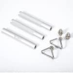 Aluminium Weerstandsbandstang - 3-delige Afneembare Trainingsstang voor Weerstands- en Krachttraining
