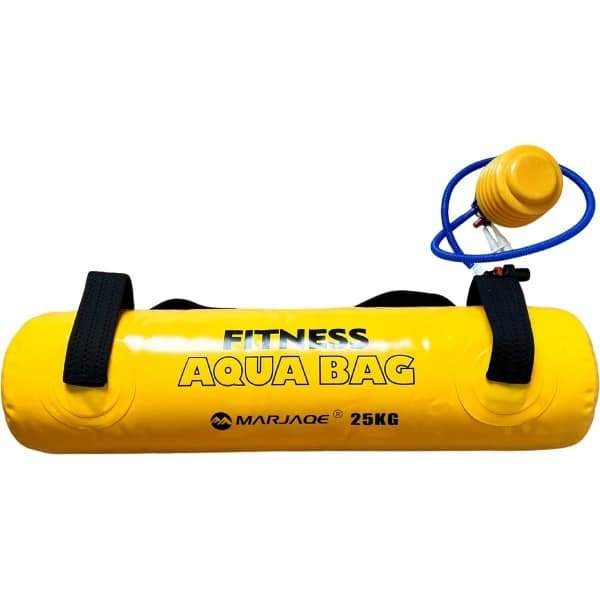 Aqua Bag Powerbag Fitnessbag 25KG - Verstelbaar gewicht, PVC-materiaal, instabiel watergewicht - Geel - Train de hele kern met dit duurzame watergewicht dat zich aanpast van 1 tot 25 kg. Perfect voor krachttraining thuis of in de sportschool.