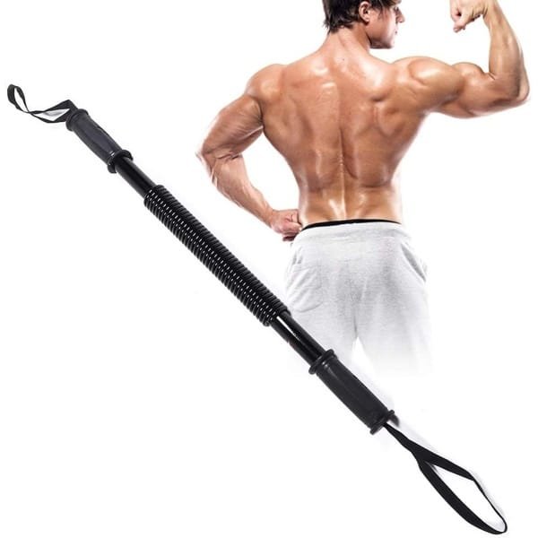 Arm Krachttrainer - Borst Expander - Bovenlichaam Trainen - Verstelbare Weerstand - 20KG - Zwart
