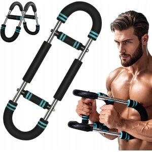 Arm Trainer - Krachttrainer - U-vormig & 30-50kg Verstelbaar - Multifunctioneel voor Borst & Armen - Antislip Handgreep - Geschikt voor Thuis & Fitness