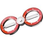 Armtrainer - Powerbar Bovenlichaam - Krachttraining Thuissport - 360 Graden Draaibaar - 37 cm x 16 cm - Rood
