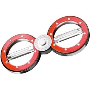 Armtrainer - Powerbar Bovenlichaam - Krachttraining Thuissport - 360 Graden Draaibaar - 37 cm x 16 cm - Rood