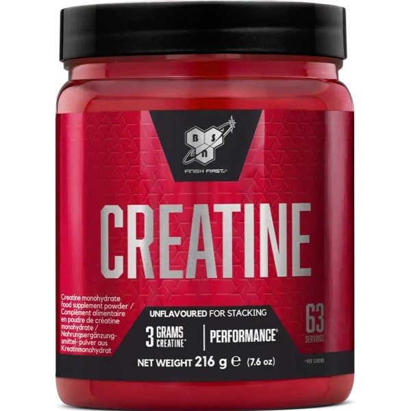 BSN Creatine DNA - 100% Micronized Creatine Monohydraat Poeder - Smaakloos - 216 gram (60 doseringen)