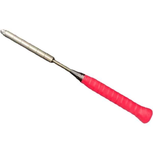 Badminton Racket Trainer - Swing Trainer KrachtTrainer - Badmintonvaardigheden Verbeteren - Verstelbaar Gewichten Systeem - 39 cm - Rood