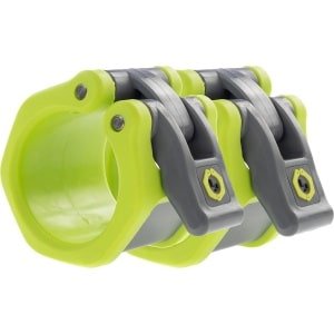Barbell Kraag - Olympische Sluiting - Krachttraining Gewichtheffen - Gepatenteerd Snel Sluitingssysteem - 50mm Diameter - Groen