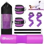 Barbell Pad Set met Hefbanden en Enkelband voor Krachttraining