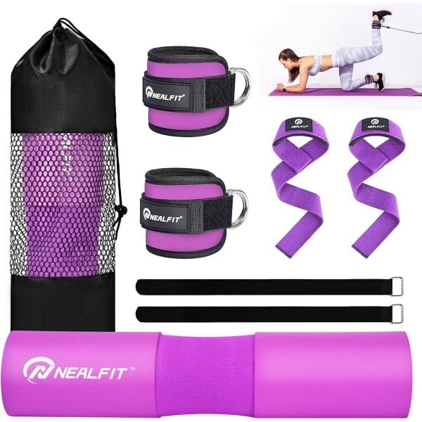 Barbell Pad Set met Hefbanden en Enkelband voor Krachttraining
