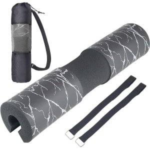 Barbell Pad - Squat Pad Halterkussen - Krachttraining Comfort - Extra Dik Schuim - 45 cm Lengte - Zwart
