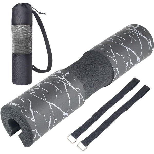 Barbell Pad - Squat Pad Halterkussen - Krachttraining Comfort - Extra Dik Schuim - 45 cm Lengte - Zwart