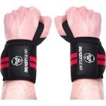 Beast Gear Polsbandages, fitness en krachtsport, bandage pols, lifting straps krachttraining, polsbandage voor bodybuilding en sport, zachte polssteun (2 stuks)