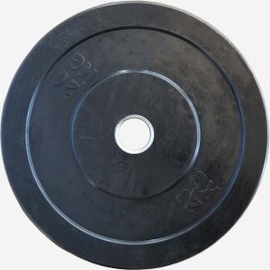 Black Bumperplate 20kg- Krachttraining - halterschijf - fitness