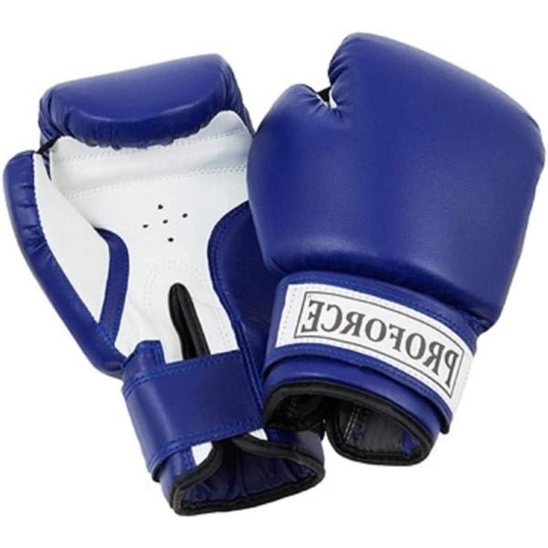 Bokshandschoenen - Vechthandschoenen Training - Boksen en Cardio - Voorgevormde Pasvorm - 20 oz - Blauw wit