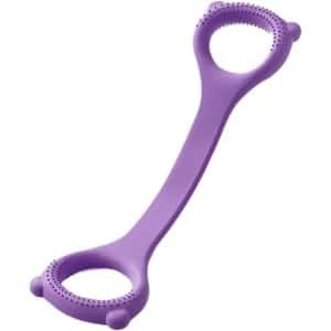 Borst Weerstandsbanden - Stretchbanden Oefeningen - Veelzijdige Krachttraining - Duurzaam Natuurlijk Rubber - 18 x 14 x 5 cm - Paars