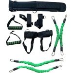 Boxing Weerstand Training Set - Groen - Verbetert kracht, snelheid en uithoudingsvermogen. Inclusief weerstandsbanden en riemen. Ideaal voor bokstraining, cardio en krachttraining thuis of in de gym. Versterkt armen, benen, schouders en core.