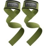 Breaking Limits Lifting Straps - Lifting Grips/Hooks - Deadlift Straps - Lift Straps - Fitness, Crossfit & Krachttraining - 2 Stuks - Militairgroen