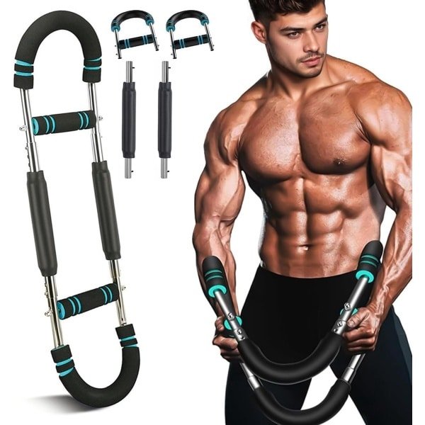 Brenzoos - Verstelbare Arm Trainer voor Krachttraining 18-45 kg Blauw - Thuisfitness met Training voor Borst, Arm, Schouder en Onderarmspieren