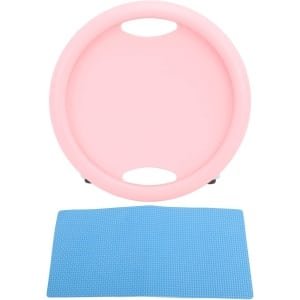 Buikspier Wiel - Ab Wheel - Thuis Krachttraining - 4 Wielen Stabiliteit - 150kg Draagvermogen - Roze