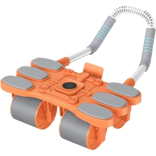 Buikspierroller - Core Trainer - Krachttraining Thuis - Automatische Terugvering - 32x17x22cm - Oranje