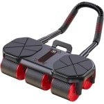 Buikspierwiel - Buikroller Krachttraining - Core Workout - Automatische Rebound - 36 x 42 x 22 cm - Rood Zwart