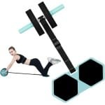 Buikspierwiel - Fitness Wiel - Krachttraining Thuis - Automatische Rebound - 195 cm Lengte - Groen