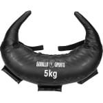 Bulgarian Bag - Zandzak Krachttraining - Full Body Workout - Vijf Lus Handgrepen - 5 kg - Zwart