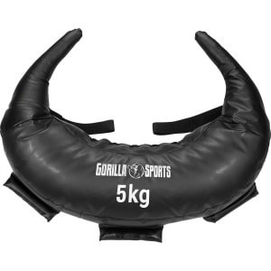 Bulgarian Bag - Zandzak Krachttraining - Full Body Workout - Vijf Lus Handgrepen - 5 kg - Zwart
