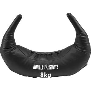 Bulgarian Bag - Zandzak Krachttraining - Full Body Workout - Vijf Lus Handgrepen - 8 kg - Zwart