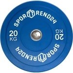 Bumper Plaat - Gewichtsschijf Halterschijf - Krachttraining Fitness - Vloerbeschermend Rubber - 50 mm Standaard - Verkrijgbaar in Kleuren