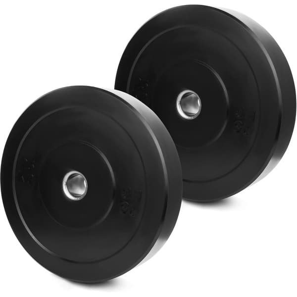 Bumper Plates van massief rubber - Set van 2 halterschijven voor Barbell, 50mm, voor fitness en krachttraining