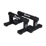 Calisentials Zwarte Parallettes voor Calisthenics, Fitness, Turnen, Crossfit & Gymnastiek - Opdruksteun & Dip Bars - Push Up Grips & Stalen Frame met Antislip - 12 CM Hoog