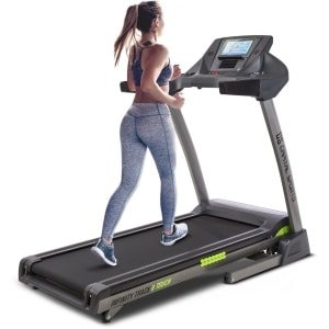 Capital Sports Infinity Track Loopband - 5,5 PK Treadmill met Geïntegreerde Luidsprekers & AUX-IN, Loopband met Hartslagsensor, 36 Programma's, Opvouwbaar, Transportwielen, Grijs