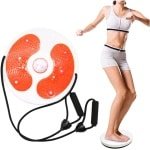 Cardio Twister - Buikspiertrainer Balanstrainer - Thuis Trainen - Verbetert Conditie Taille - 28 x 28 x 8 cm - Oranje