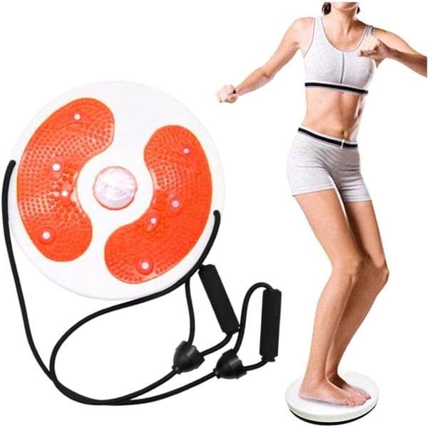 Cardio Twister - Buikspiertrainer Balanstrainer - Thuis Trainen - Verbetert Conditie Taille - 28 x 28 x 8 cm - Oranje