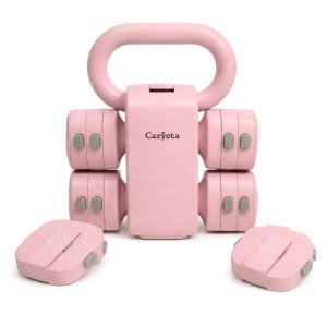 Caryota 2-in-1 Verstelbare Kettlebell & Dumbbell Set - Roze - 5.5 kg - Veelzijdige Krachttraining Fitness Gewichten voor Thuis en Sportschool