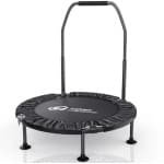 Cellista Fitness Trampoline - Mini Trampoline Opvouwbaar - Rebounder met Handgreep - Indoor Outdoor Workout - 150kg - Fitnesstrampoline - Cardio Trainer -101.5 cm